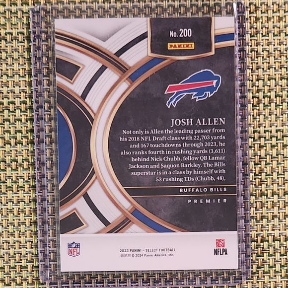 Josh Allen Football Card - Picture 2 of 2